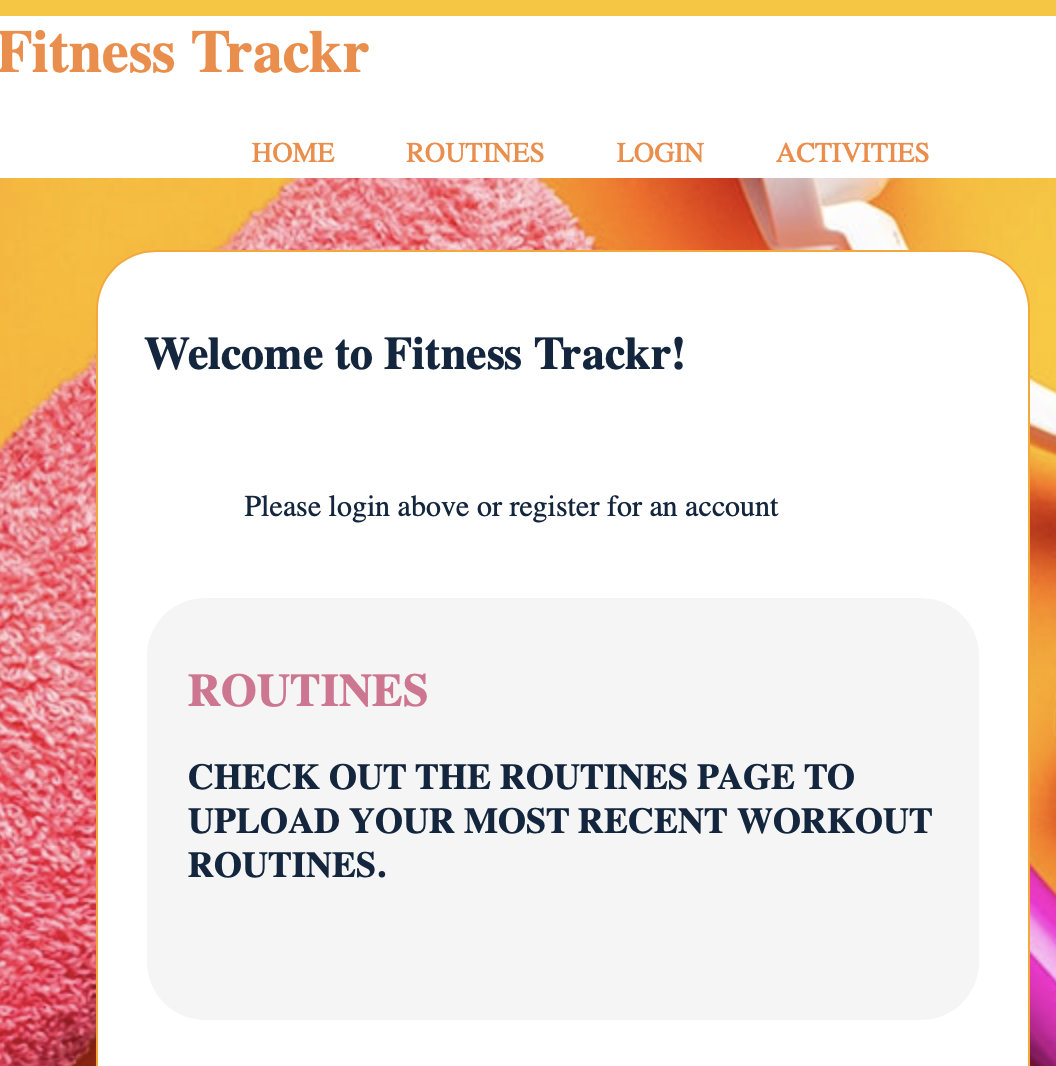 Fitness Trackr